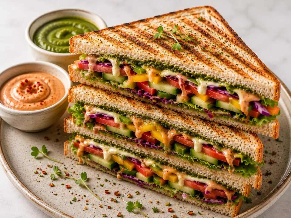 Garden Veg Sandwich from Nikki’s Kitchen