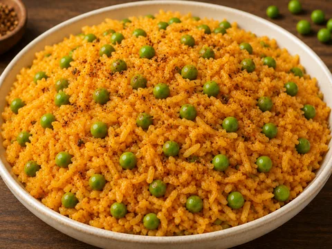Green Peas Rice from Nikki’s Kitchen