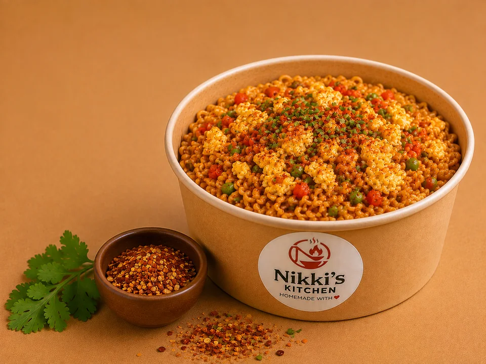 Peri Peri Egg Maggi from Nikki’s Kitchen