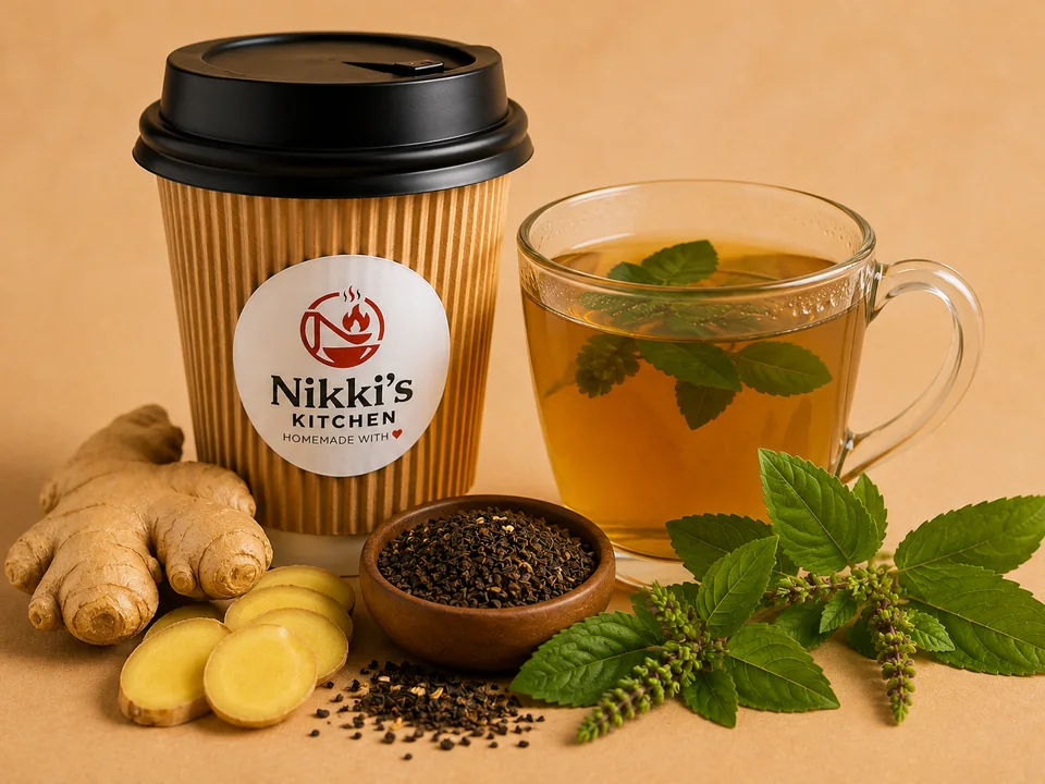 Tulsi Ginger Tea from Nikki’s Kitchen