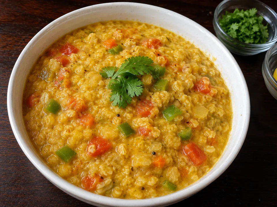 Veg Masala Oats from Nikki’s Kitchen