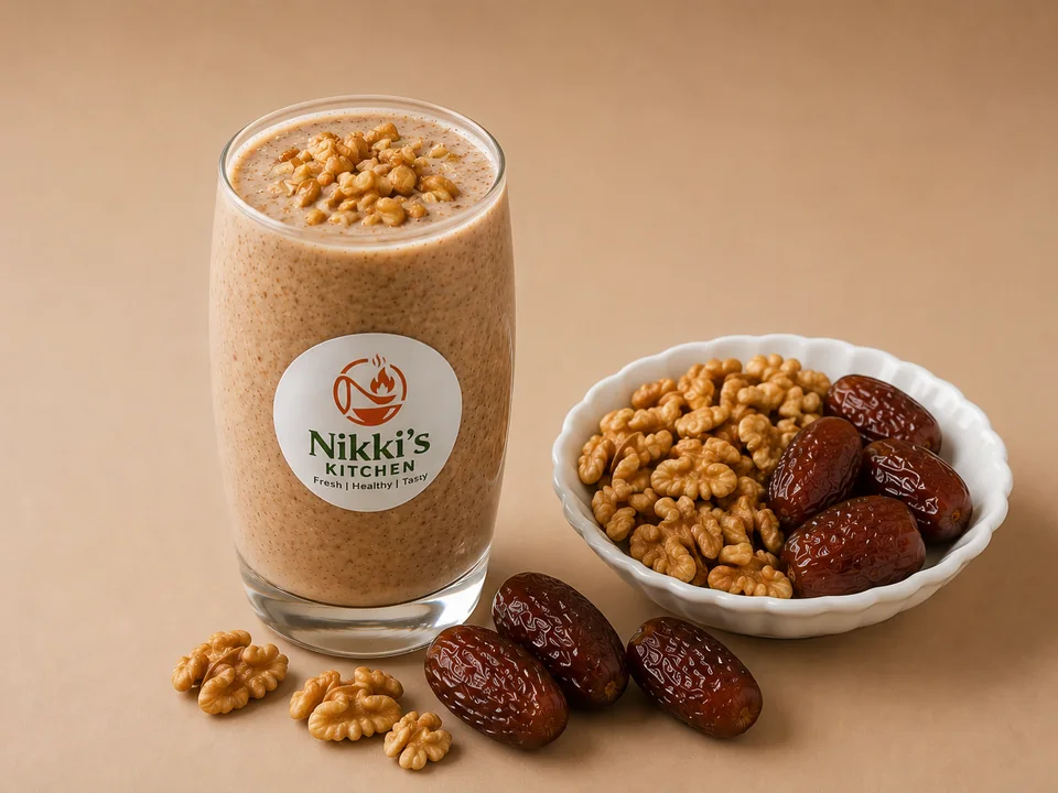Walnut Date Smoothie from Nikki’s Kitchen