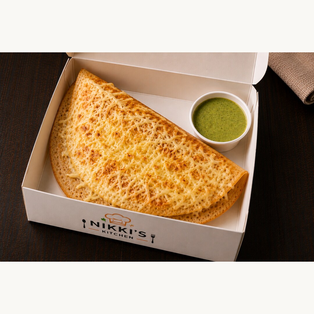 Cheese Plain Dosa from Nikki’s Kitchen